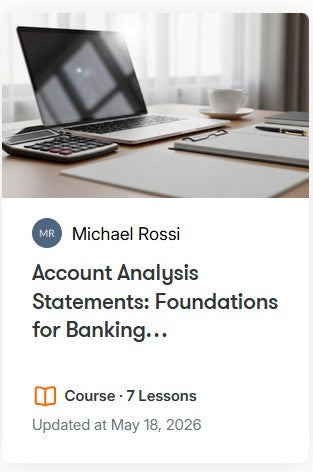 Account Analysis Statements
